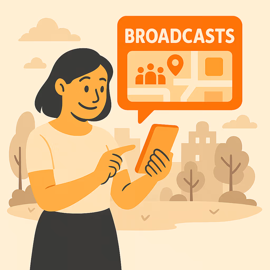 Discovering Local Broadcasts